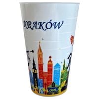 kubek 400 ml wielokrotnego użytku pp nadruk kraków 1szt