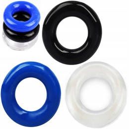 3 Żelowe Pierścienie Zaciskowe Na Penisa - Cock Ring Set Color na Arena.pl