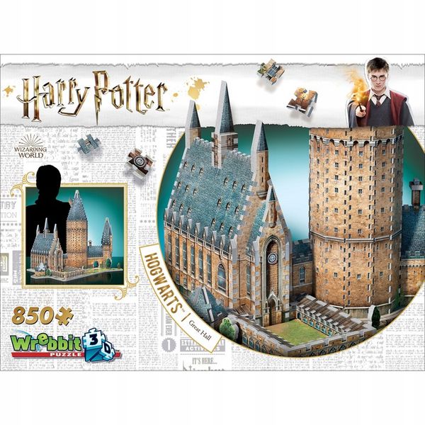 Wrebbit Harry Potter Hogwarts Great Hall PUZZLE 3D zdjęcie 1
