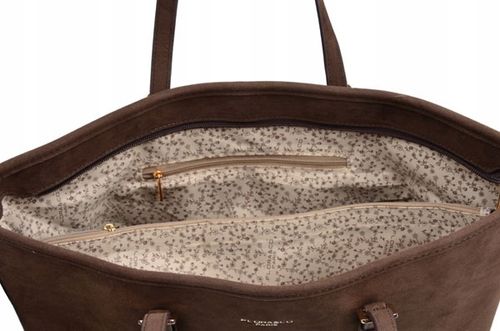 FLORA&CO PARIS TOREBKA damska SHOPPER A4 CASUAL ZAMSZ czekolada na Arena.pl