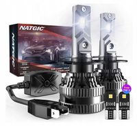 Żarówki Led H7 70W 12000Lm 6500K Mocne Xenon Effect 2Szt. + Postojowe T10