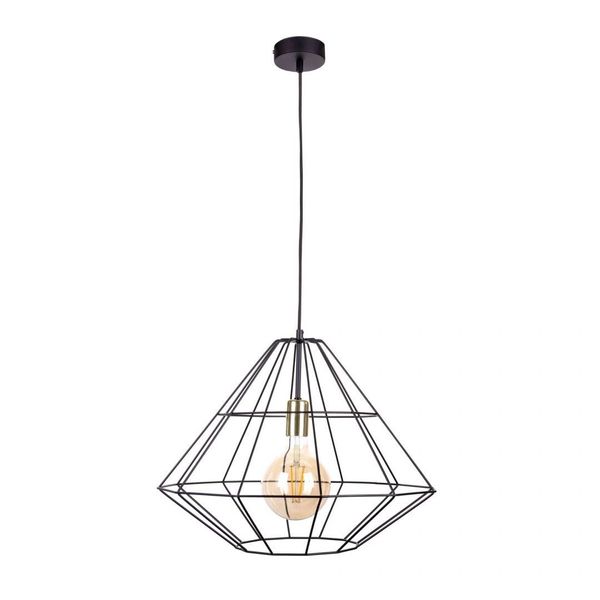 Lampa wisząca 1xE27 KIRA GOLD/BLACK zdjęcie 1