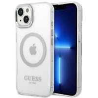 Etui Guess do iPhone 15 Plus, iPhone 14 Plus, Srebrny, MagSafe