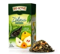 BIG-ACTIVE HERBATA ZIELONA 100G LIŚCIASTA Z PIGWĄ