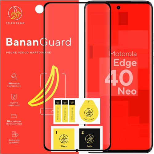 Szkło hartowane 5D BananGuard pełne do Motorola Edge 40 Neo na Arena.pl