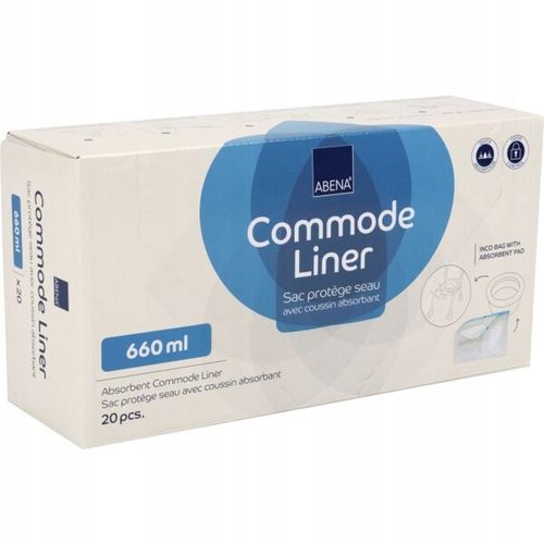 Worki toaletowe z wkładem chłonnym ABENA Commode Liner 20 szt. na Arena.pl