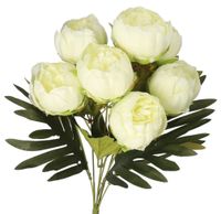 Piwonia peonia sztuczne kwiaty w bukiecie 44cm 7główek