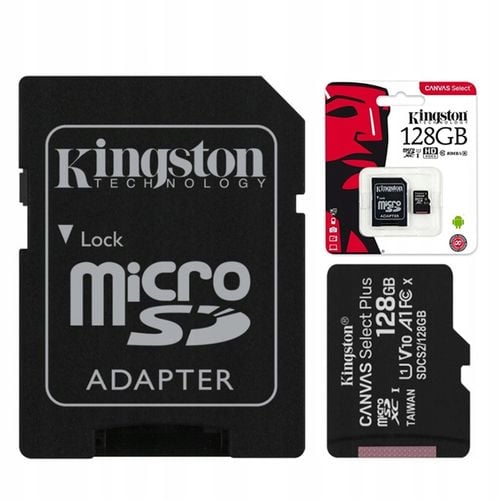 128GB microSD Kingston micro SDXC CL10 A1 100MB/s na Arena.pl