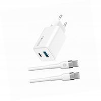 Szybka ładowarka GaN 45W 2 wejścia USB i USB-C z kablem do Samsung A52 4G