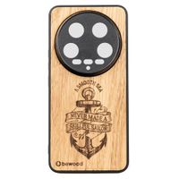drewniane etui bewood do xiaomi 14 ultra kotwica dąb