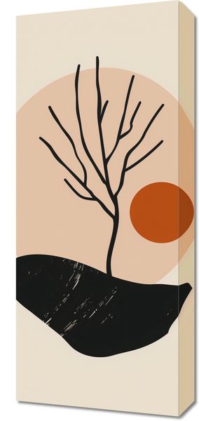Obraz 30x70cm Nagie Drzewo zdjęcie 1