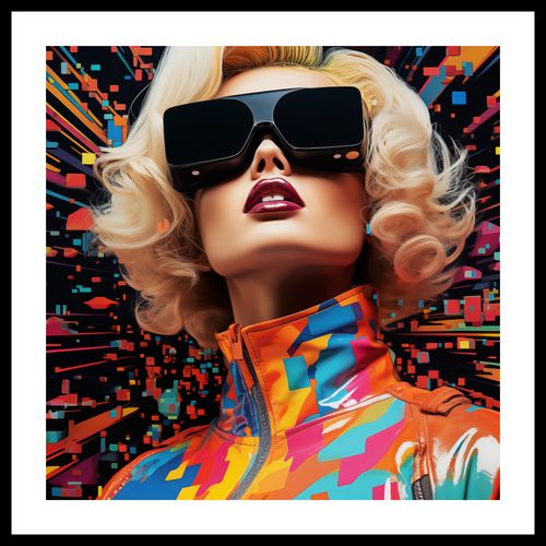 Plakat 40x40cm Retro Futuryzm na Arena.pl