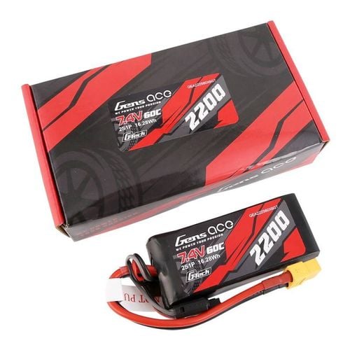 Akumulator GensAce G-Tech LiPo 2200mAh 7.4V 60C 2S1P XT60 na Arena.pl