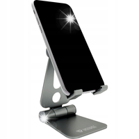 Uniwersalny metalowy uchwyt biurkowy telefonu smartfonu składany aluminum