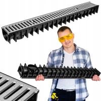 Kanał odwodnieniowy z rusztem ocynkowanym ForU70 liniowy A15 AXHELL