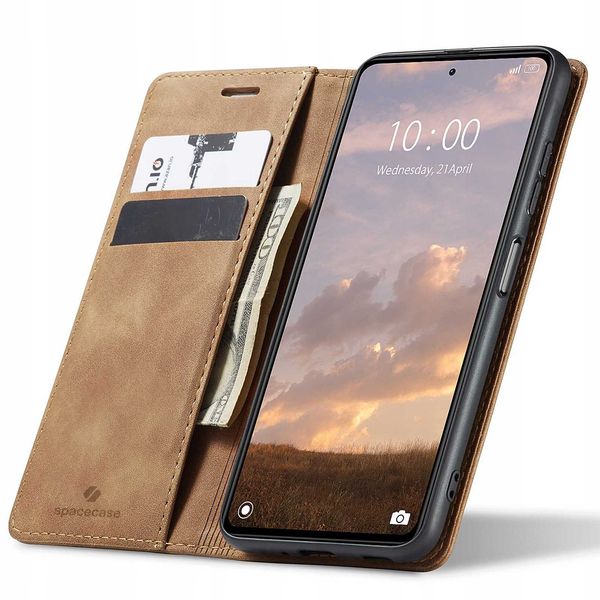 Spacecase Wallet Poco X5 Pro/Note 12 Pro Light Brown zdjęcie 1