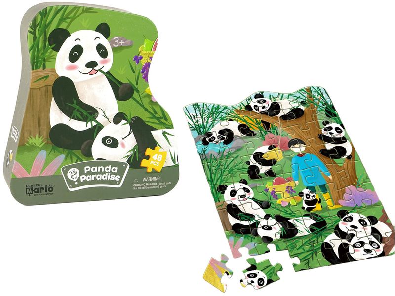 Puzzle Panda Las Bambusowy 48 Elementów zdjęcie 1
