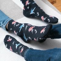 SKARPETY DZIECIĘCE RODZINNE 084 32-34 019 ciemny szary/domek