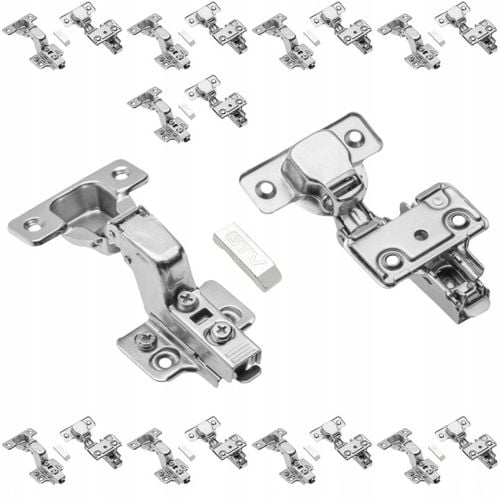 Zawias Meblowy GTV SOLID PLUS wpuszczany, cichy domyk + prowadnik -10 na Arena.pl