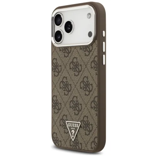 etui guess 4g triangle logo magsafe na iphone 17 pro max - brązowe na Arena.pl
