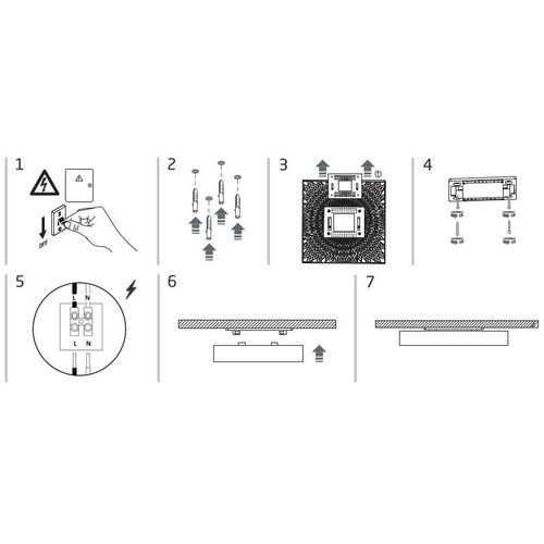 Plafon natynkowy kwadratowy Lid Square 10432 Nowodvorski LED 50W 4000K biały na Arena.pl