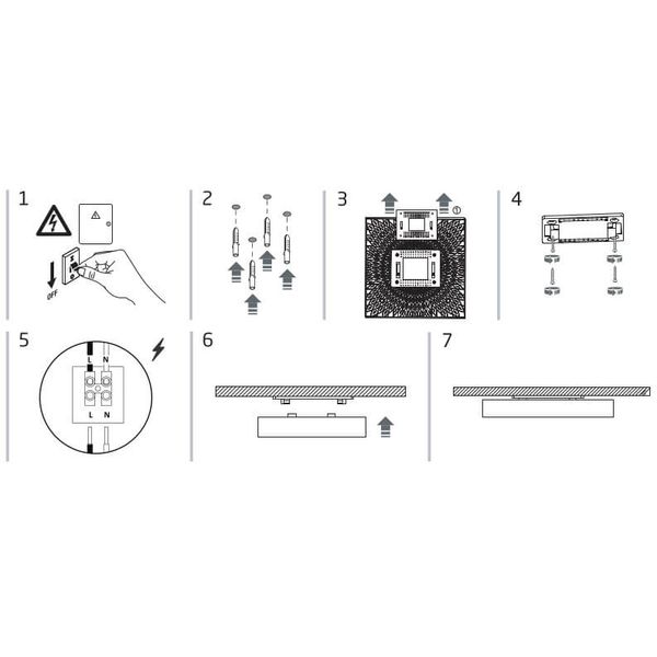 Plafon natynkowy kwadratowy Lid Square 10432 Nowodvorski LED 50W 4000K biały zdjęcie 3