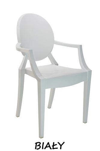 Krzesło Dankor Design Louis Ghost czarny na Arena.pl