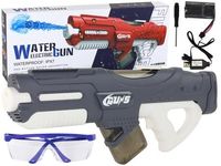 2X Duży Pistolet Na Wodę Szary 750ml Wodoszczelny Okulary