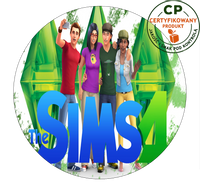 Opłatek na tort Sims