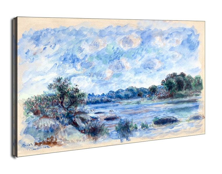 Landscape at Pont Aven, Auguste Renoir - obraz na płótnie 60x40 cm zdjęcie 1