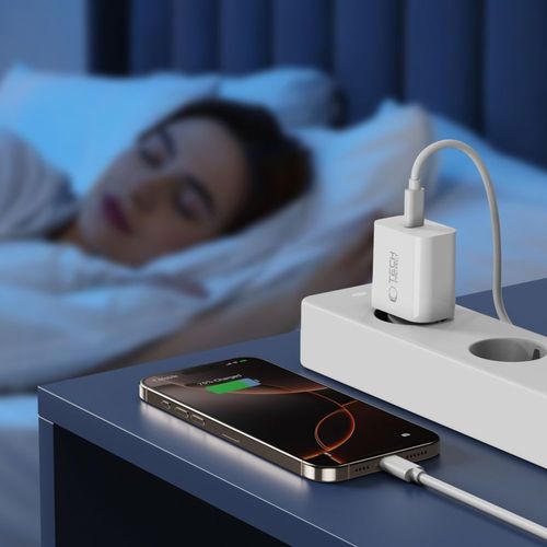 tech-protect nc20w 1-port network charger pd20w + type-c cable white na Arena.pl