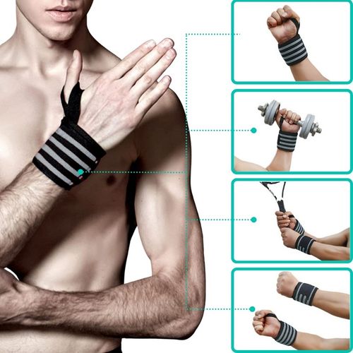 USZTYWNIACZE NADGARSTKÓW STABILIZATORY NADGARSTKA ELASTYCZNE DO ĆWICZEŃ x2 na Arena.pl