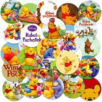 NAKLEJKI NA ZESZYT NALEPKA Z POSTACIAMI KÓŁKO KUBUŚ PUCHATEK WZORY 23EL