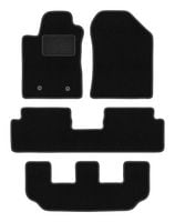 Dywaniki welurowe do: Toyota Corolla Verso II 2004-2009 7-osobowy czarne