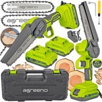 AKUMULATOROWA PILARKA PIŁA ŁAŃCUCHOWA DO DRZEWA 2XAKU WALIZKA ZESTAW