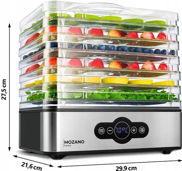 SUSZARKA DO GRZYBÓW OWOCÓW WARZYW SPOŻYWCZA DUŻA STALOWE SITA 500W ŻYWNOŚCI zdjęcie 5