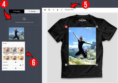 Koszulka ROBOCZA z Twoim dowolnym nadrukiem GRAFIKA LOGO ZDJĘCIE kreator na Arena.pl