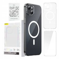 ETUI DO IPHONE 13 BASEUS MAGNETIC CRYSTAL CLEAR OCHRONNE