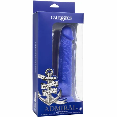 calexotics admiral sailor silikonowy model wibrujący niebieski 16 cm ipx7 na Arena.pl