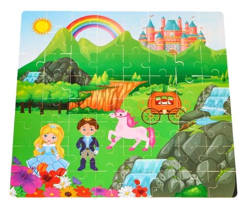 Zestaw Drewnianych Klocków Dla Dziewczynek "Księżniczka W Zamku" + Sorter na Arena.pl