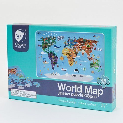 CLASSIC WORLD Puzzle Mapa Świata 48 ele. na Arena.pl