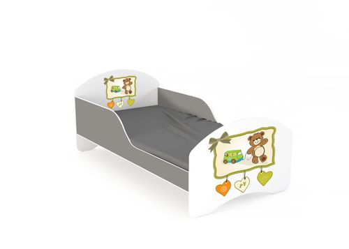 Łóżko dziecięce LEO2 160x80 biało-szare na Arena.pl