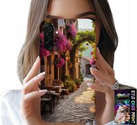 ETUI DO SAMSUNG GALAXY A36 5G - MALOWNICZA ULICZKA Z KAWIARNIĄ + SZKŁO