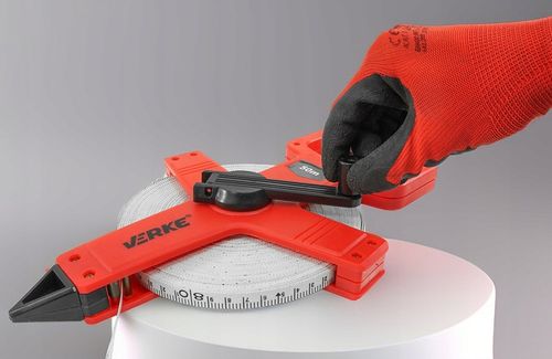 MIARA TAŚMA MIERNICZA METRÓWKA TAŚMOWA ZWIJANA MIARKA Z UCHWYTEM na Arena.pl