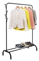 Wieszak loftowy na ubrania Feliks czarny