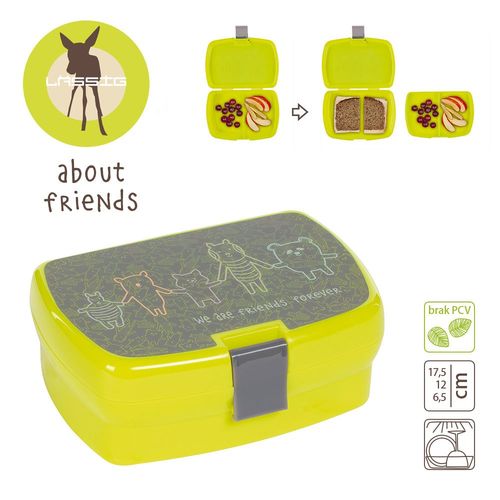 Lassig - Lunchbox About Friends szary na Arena.pl
