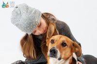 BROEL Geisha czapka dla dziewczynki na jesień szary-złoty 50-52