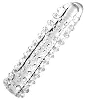 Żelowa nakładka przedłużająca z wibratorem