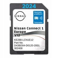 Mapa do nawigacji Europa NISSAN Connect 1 V12 karta SD NOWOŚĆ