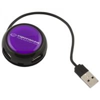 es272f usb 2.0 hub 4 porty yoyo fioletowy